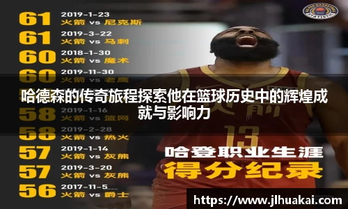 哈德森的传奇旅程探索他在篮球历史中的辉煌成就与影响力